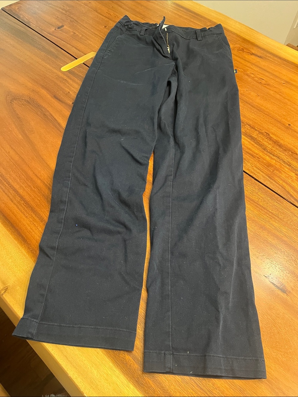 Kids' Navy Casual Straight-Leg Pants— Uniform Pants